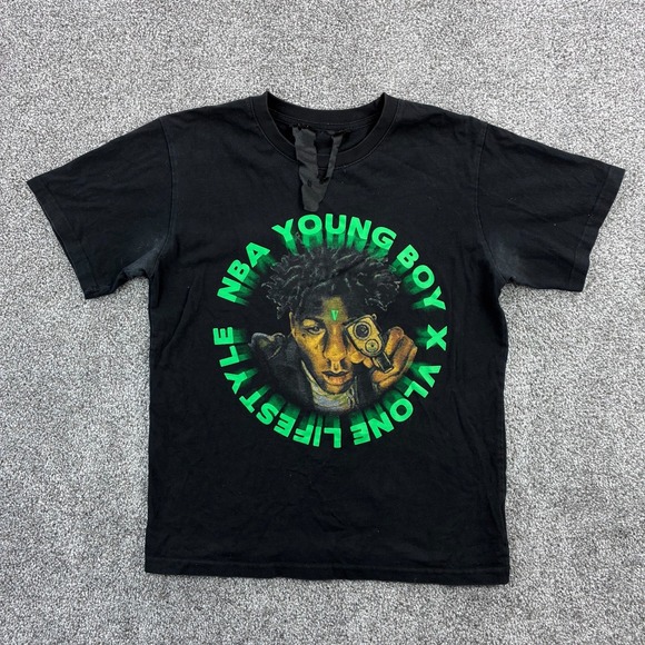 VLONE Other - Vlone x NBA Youngboy Lifestyle Shirt Mens Medium Green Black Streetwear